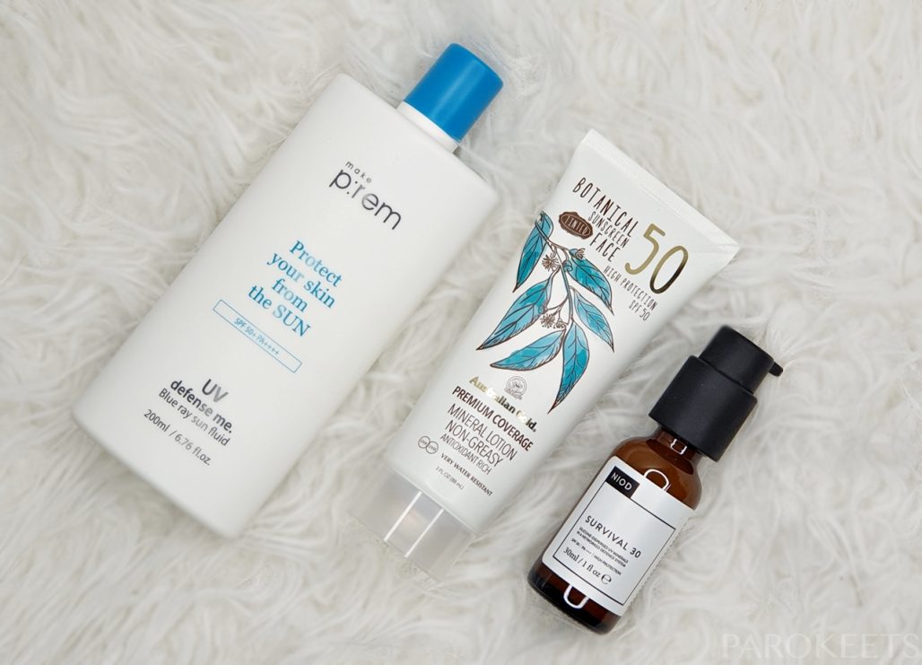 Mineralna sončna krema NIOD Survival 30, Australian Gold Botanical SPF 50, Make prem UV defens me