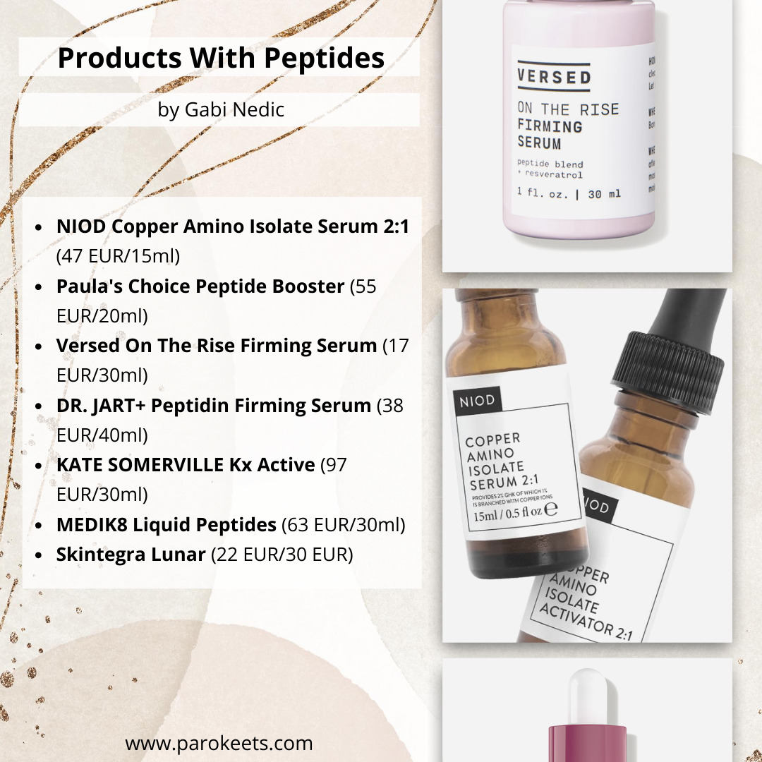 Izdelki s peptidi by Gabi Nedič parokeets.com