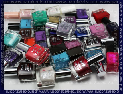 H&M, P2, Esprit, nail polish