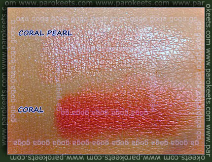 Coral Pearl, Coral swatch
