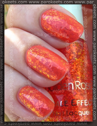 Catrice I Scream Peach + Golden Rose Scale Effect 12 swatch