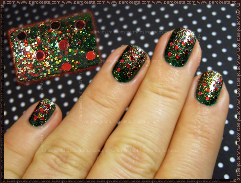 Christmas manicure by Maestra