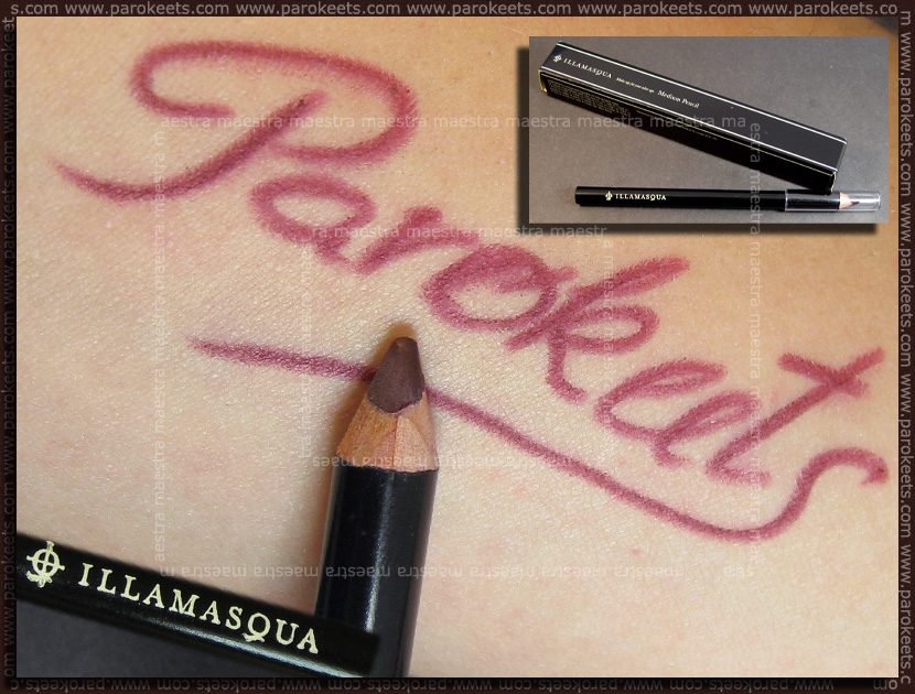 Swatch: Illamasqua: medium pencil Severe