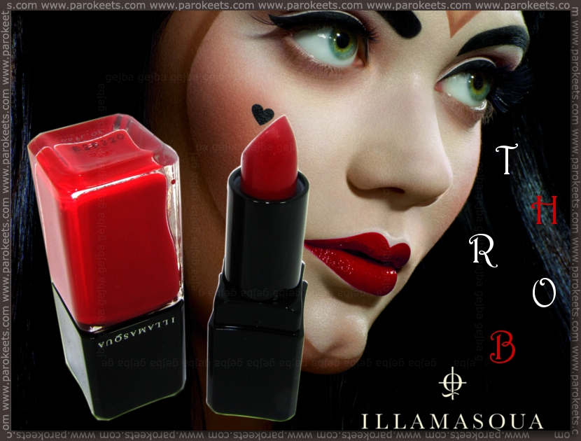 Illamasqua Throb collection: Throb (nail varnish), Sangers (lipstick)