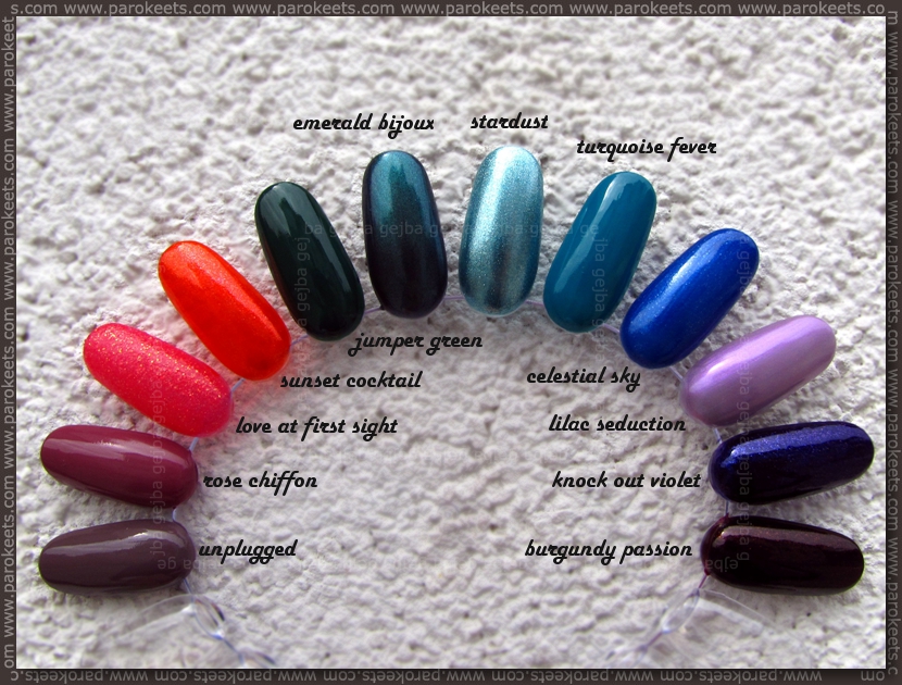 Deborah Pret A Porter nail polishes - nail wheel by Parokeets