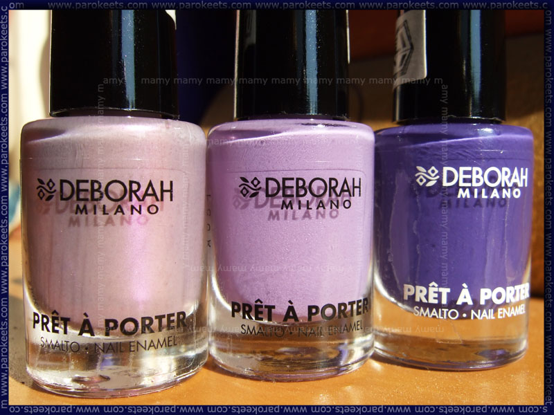 Deborah Pret A Porter: Lilac Seduction, Iris Bon Bon, '70 Grape Sweater