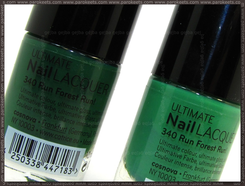 Catrice Run Forest Run old vs new comparison