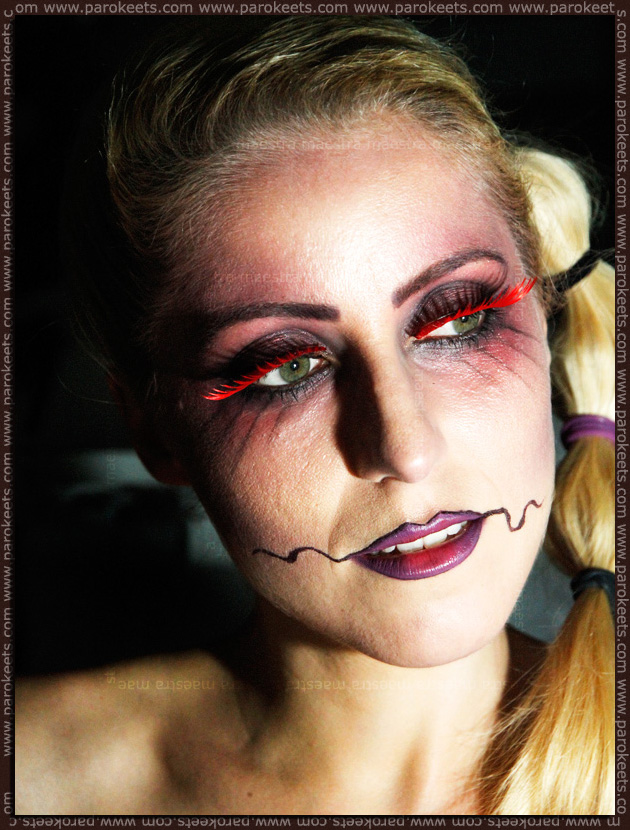 Artistic make up look: Illamasqua - Theatre Of The Nameless inspired: Future Clown by Maestra