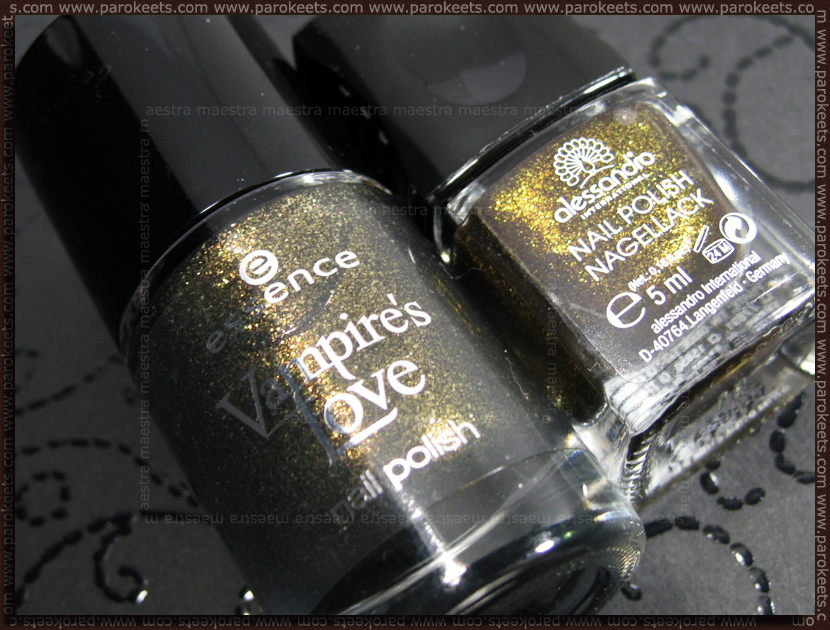 Comparison: Essence - Gold Old Buffy (Vampires LoveTE) vs. Alessandro - Marvelicious Dream (Glam Session LE)