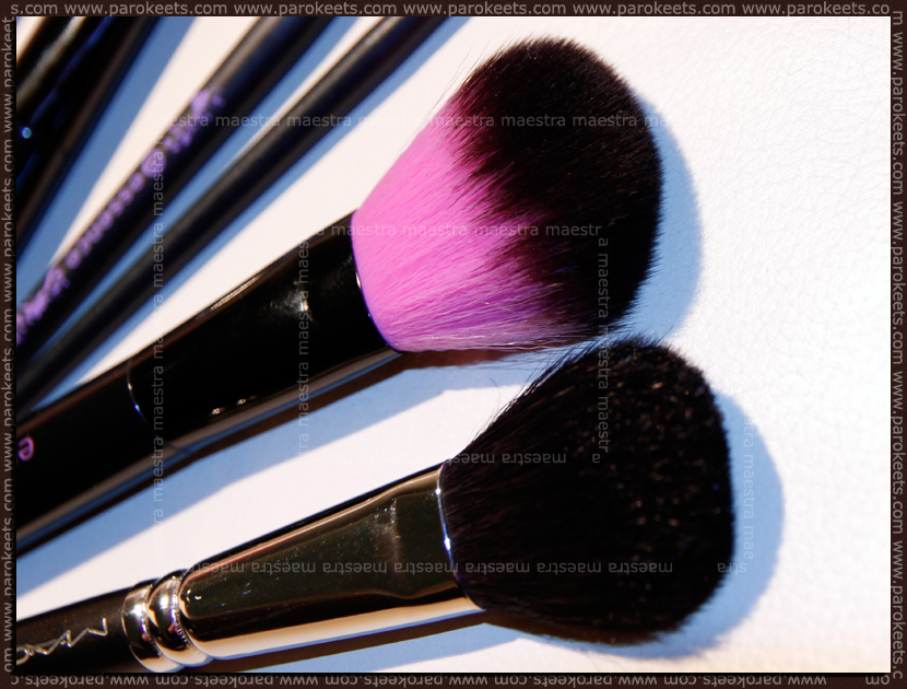 Essence powder brush vs. MAC 116