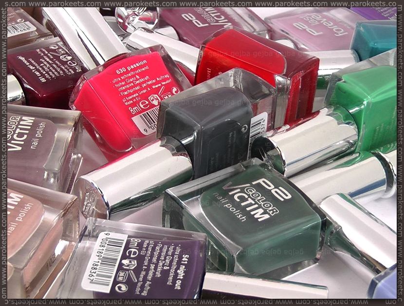 p2 nail polishes