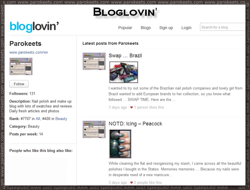 Parokeets blog RSS - Bloglovin