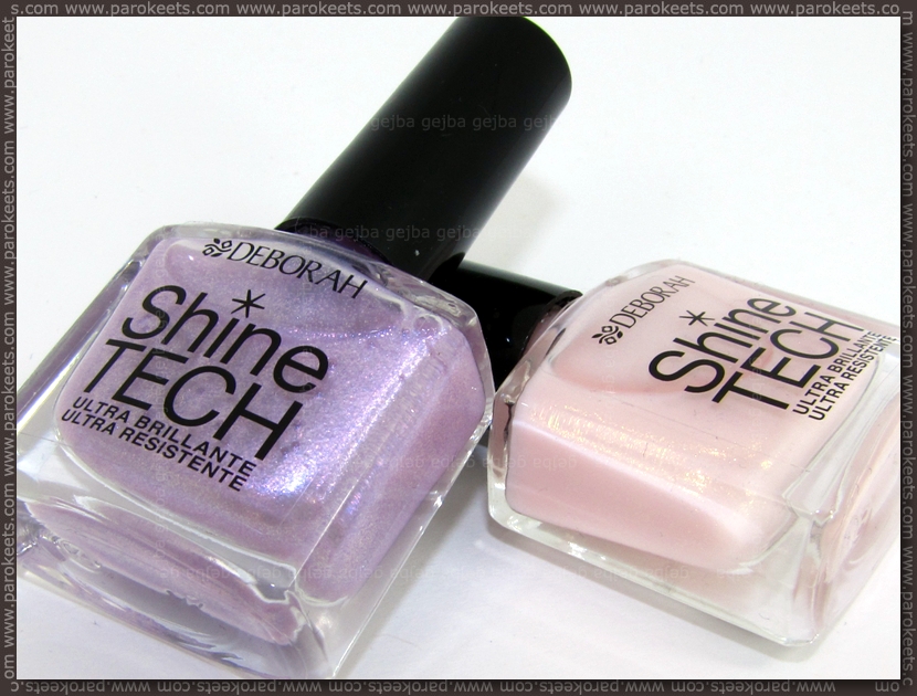 Deborah Shine Tech nail polishes no. 45 and 46