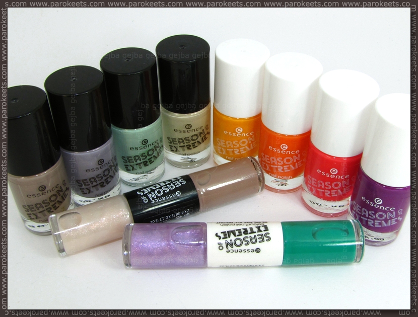 Essence Season of Extremes TE nail polishes