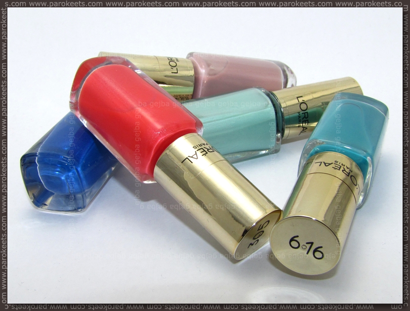 L'Oreal Color Riche nail polishes