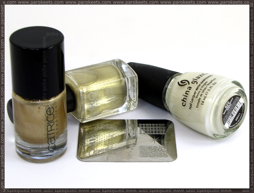 China Glaze Moonlight, Catrice, Goldfinger, Essence image plate, Kiko 274 products