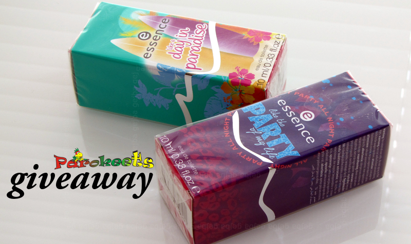 Essence edt Parokeets giveaway